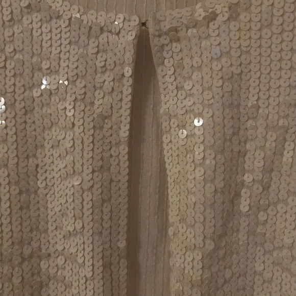 Oscar De LA Renta White Sequenced Sweater - Picture 2 of 5